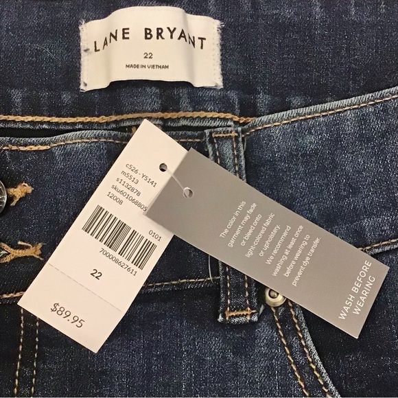 Lane Bryant 22 High Rise Bootcut New Women’s Jeans Tighter Tummy New With Tags - Picture 7 of 13